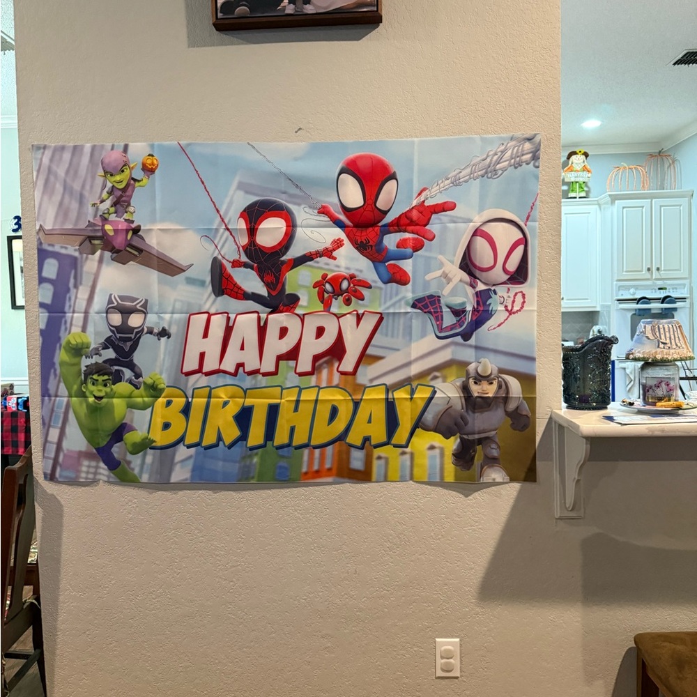 Spider-Man Birthday Banner